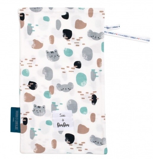 DOUDOU ET COMPAGNIE - MY SAC A DOUDOU in cotone - fantasia gatto e topo -  - ...