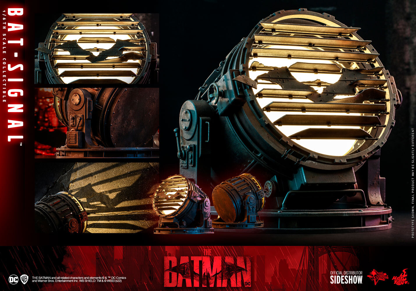 THE BATMAN BAT-SIGNAL Sixth Scale Action Figure 1/6 Hot Toys Sideshow MMS640