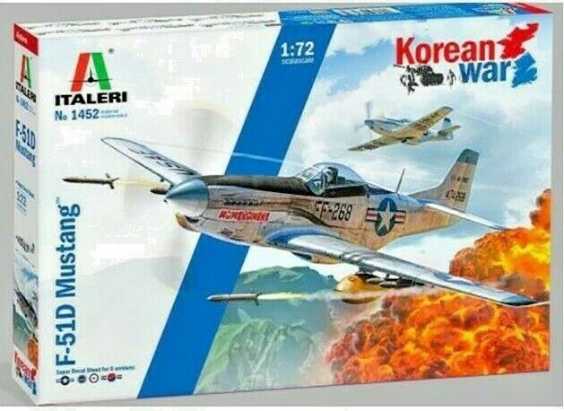 ITALERI 1:72 "KOREAN WAR" - KIT AEREO NORTH AMERICAN F-51D MUSTANG  ART 1452