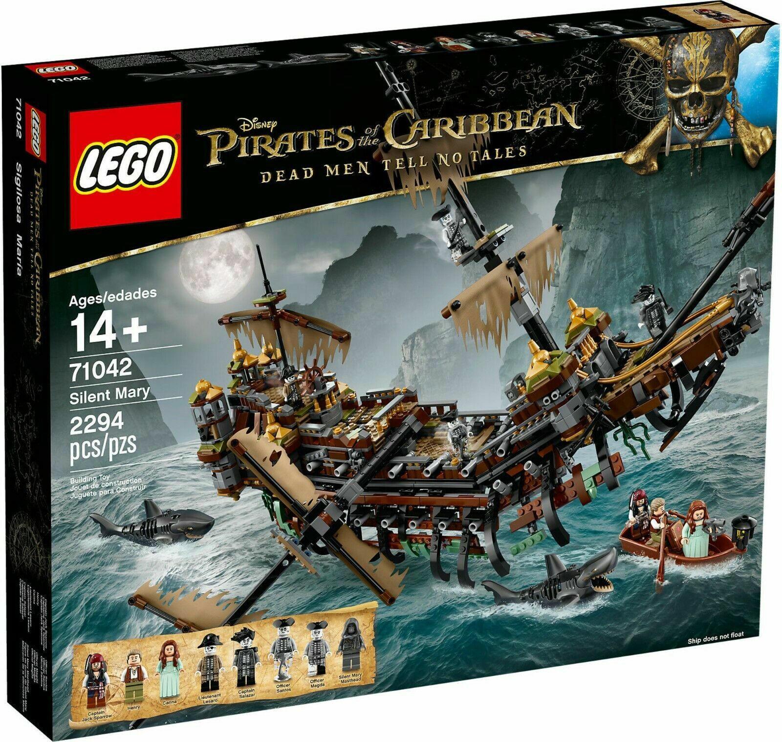 LEGO 71042 "SILENT MARY" PIRATI DEI CARAIBI Nuovo Sigillato