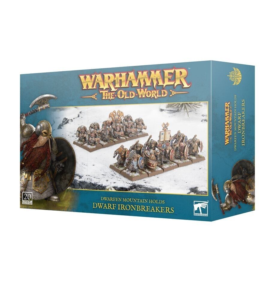 DWARF IRONBREAKERS set di 20 miniature DWARFEN MOUNTAIN HOLDS warhammer THE OLD