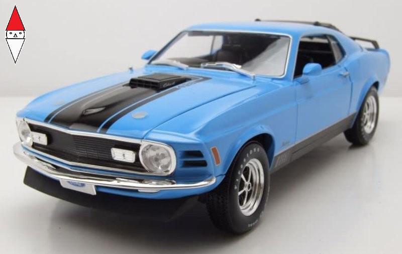 MODELLINO MAISTO 1/18 1970 FORD MUSTANG MACH 1 BLUE