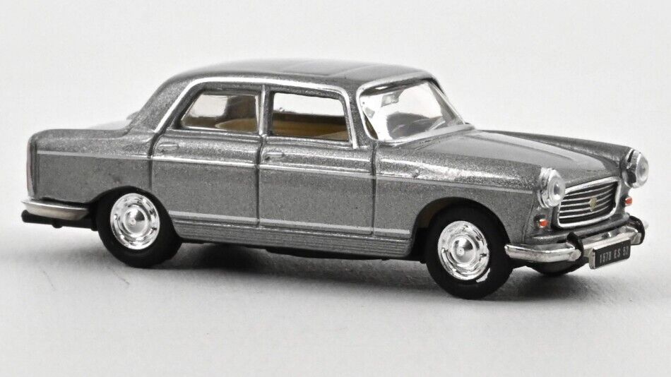 Peugeot 404 1968 Grey Metallic 1:87 Model 474449 NOREV