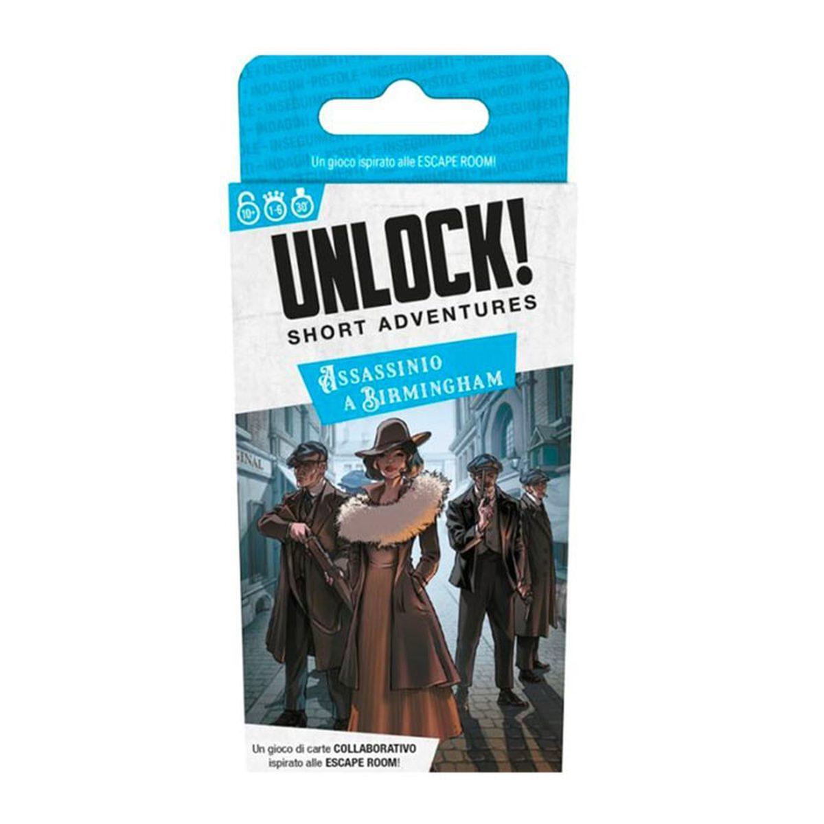 Unlock! Short Adventures: Assassinio a Birmingham Gioco da Tavolo Asmodee