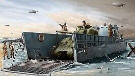 WWII Us Navy Lcm(3) Landing Craft D-Day Normandy 1944 1:35 Plastic Model Kit
