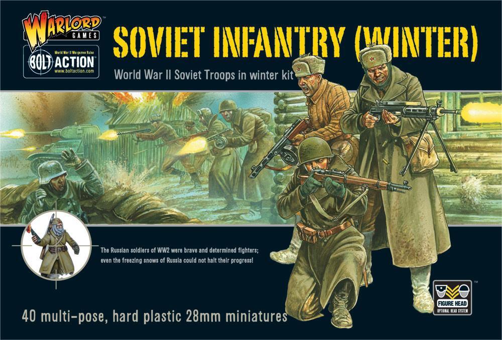 Bolt Action - Soviet Winter Infantary - 28mm WW2 Russian Wargaming Miniatures -