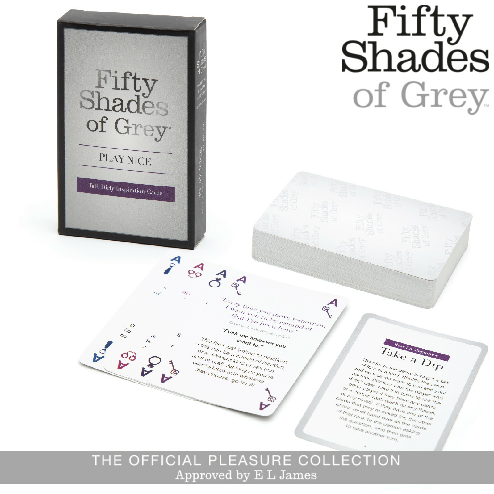 Fifty Shades of Grey Play Nice Card Couple Games Carte Giochi di Coppia Ruolo