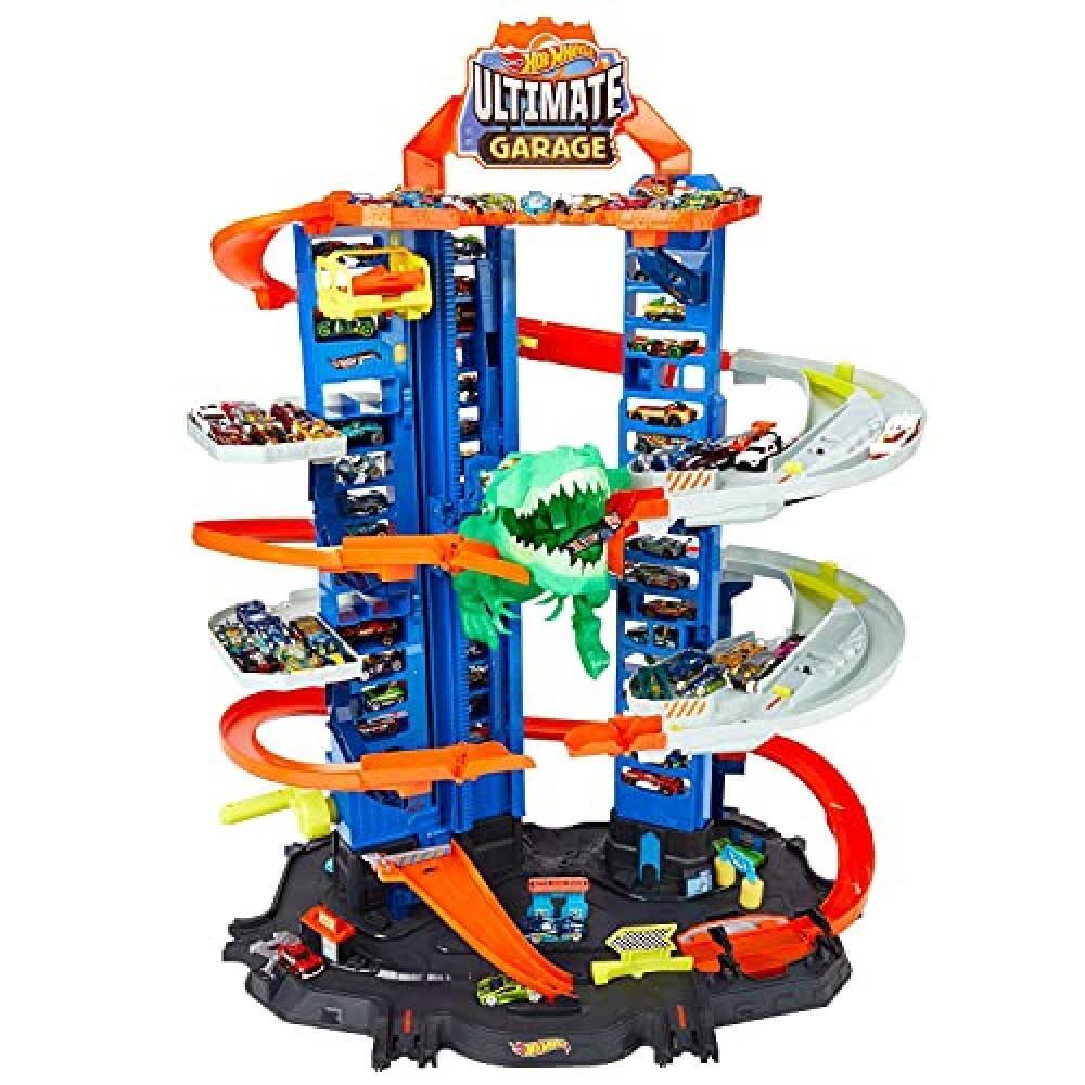 Hot Wheels City Ultimate Garage Assalto del T-Rex al Mega Garage Multipiano - Co
