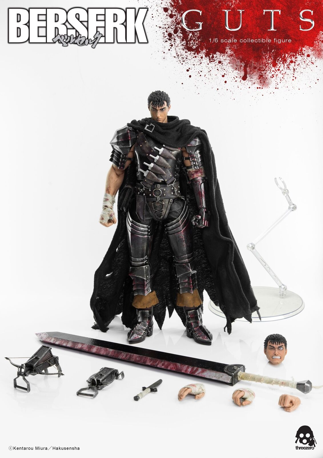 Threezero BERSERK - 1/6 Guts (Black Swordsman)