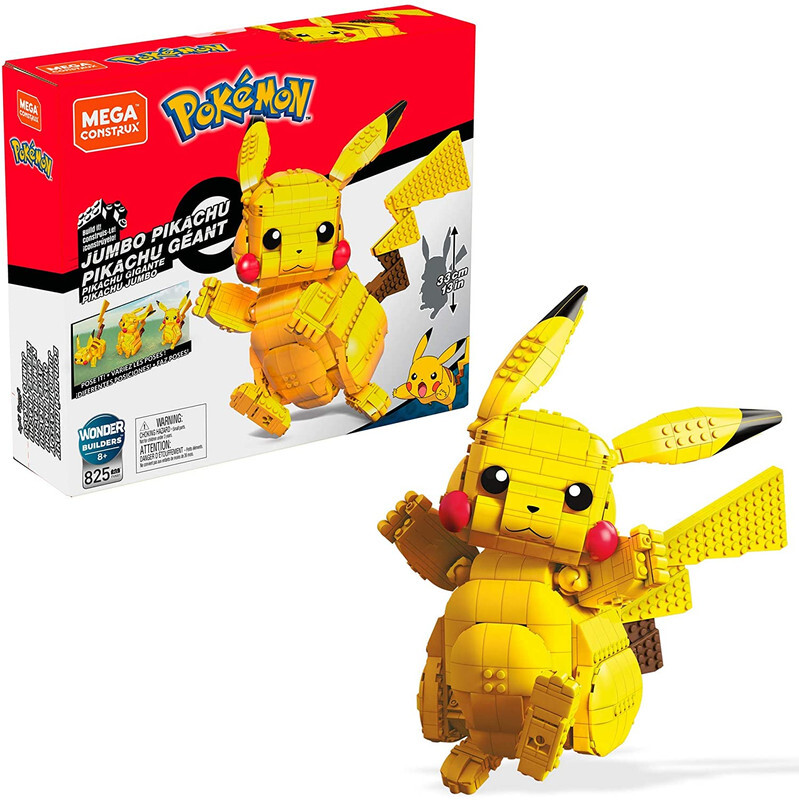 Pokémon Gioco Di Costruzione Mattoni Mega Construx Pikachu Gigante 33 CM 661149