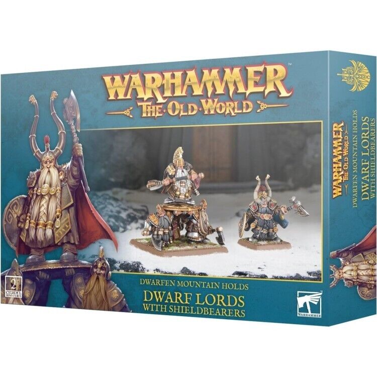 Warhammer The Old World Dwarf Lords with Shieldbearers