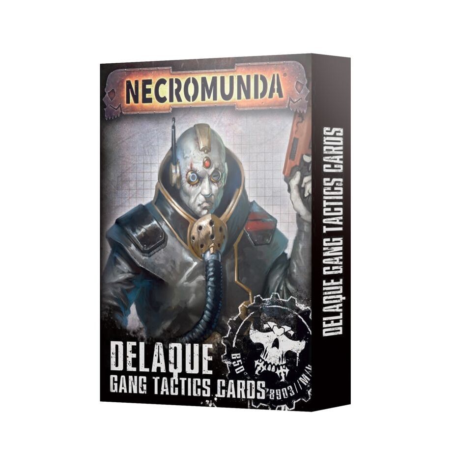 DELAQUE GANG TACTICS CARDS necromunda IN INGLESE warhammer MAZZO età 12+