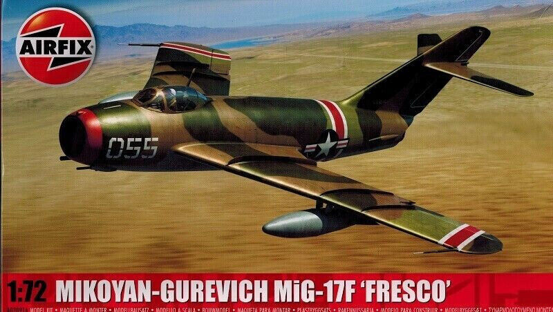 AIRFIX  1:72  KIT AEREO MIKOYAN GUREVICH MIG 17F FRESCO 15,5 cm  A03091A