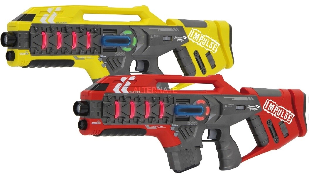 JAMARA, 2 fucili a impulsi laser rossi e gialli, ,  JAM410083