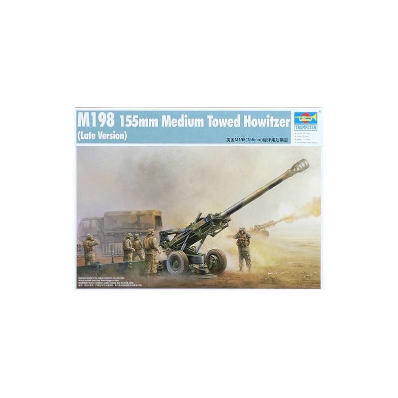Modellino Canon M198 155mm Media Towed Howitzer TRUMPETER 02319 1/35ème