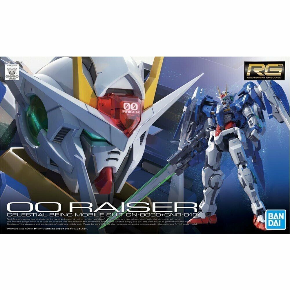 Gundam 00 Raiser + GN Real Grade Bandai Model Kit