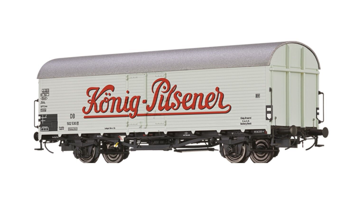 BRAWA H0 47633 - Carro Frigorifero Tnfhs "Konig-Pilsener" DB Ep. III