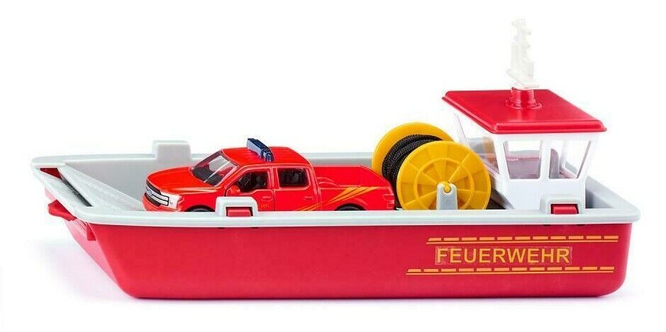 SIKU SUPER 1:50 IMBARCAZIONE DA LAVORO VIGILI DEL FUOCO FIRE BRIGADE BOAT 2117