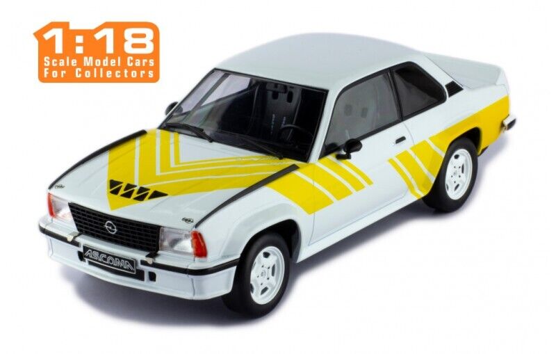 IXOMODELS - 1982 OPEL Ascona B 400 Bianco e Giallo - 1/18 - IXO18CMC127.22
