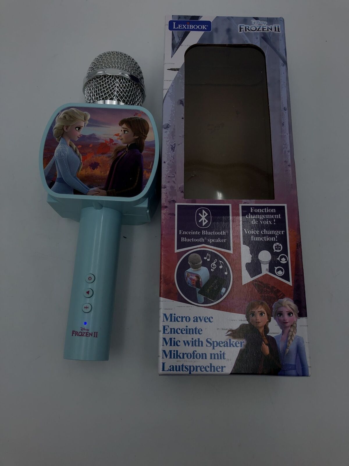 Lexibook MIC240FZ Disney Frozen 2 La Regina di Ghiaccio ELSA Microfono Bluetooth