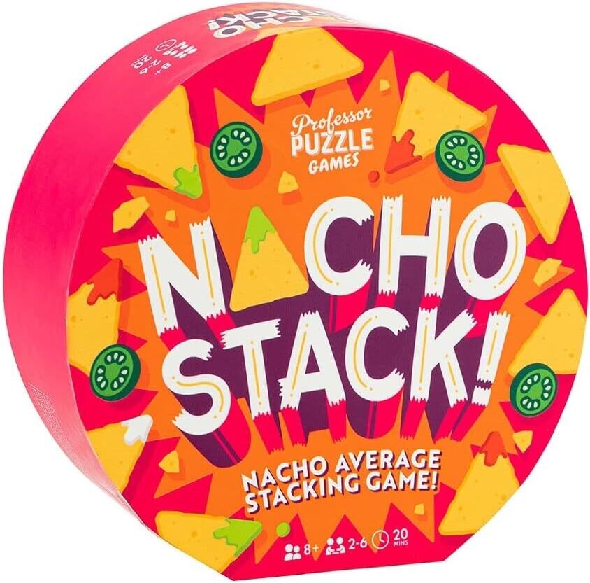 PROFESSOR PUZZLE Gioco Nacho Stack! 2-6 giocatori età 8+ 20 min
