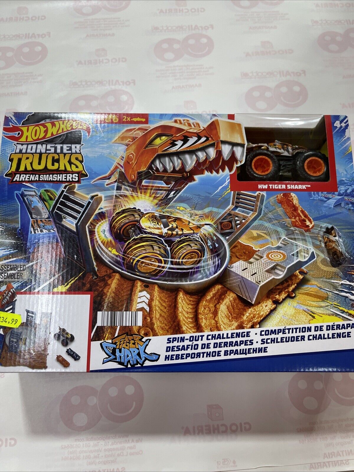 HOT WHEELS MONSTER TRUCK ARENA DI COMBATTIMENTO AUTO TRUCK ORIGINALE MATTEL