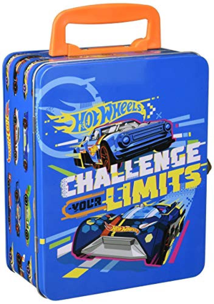 Theo Klein 2883 Valigetta di raccolta Hot Wheels, In metallo di qualit , Con sco