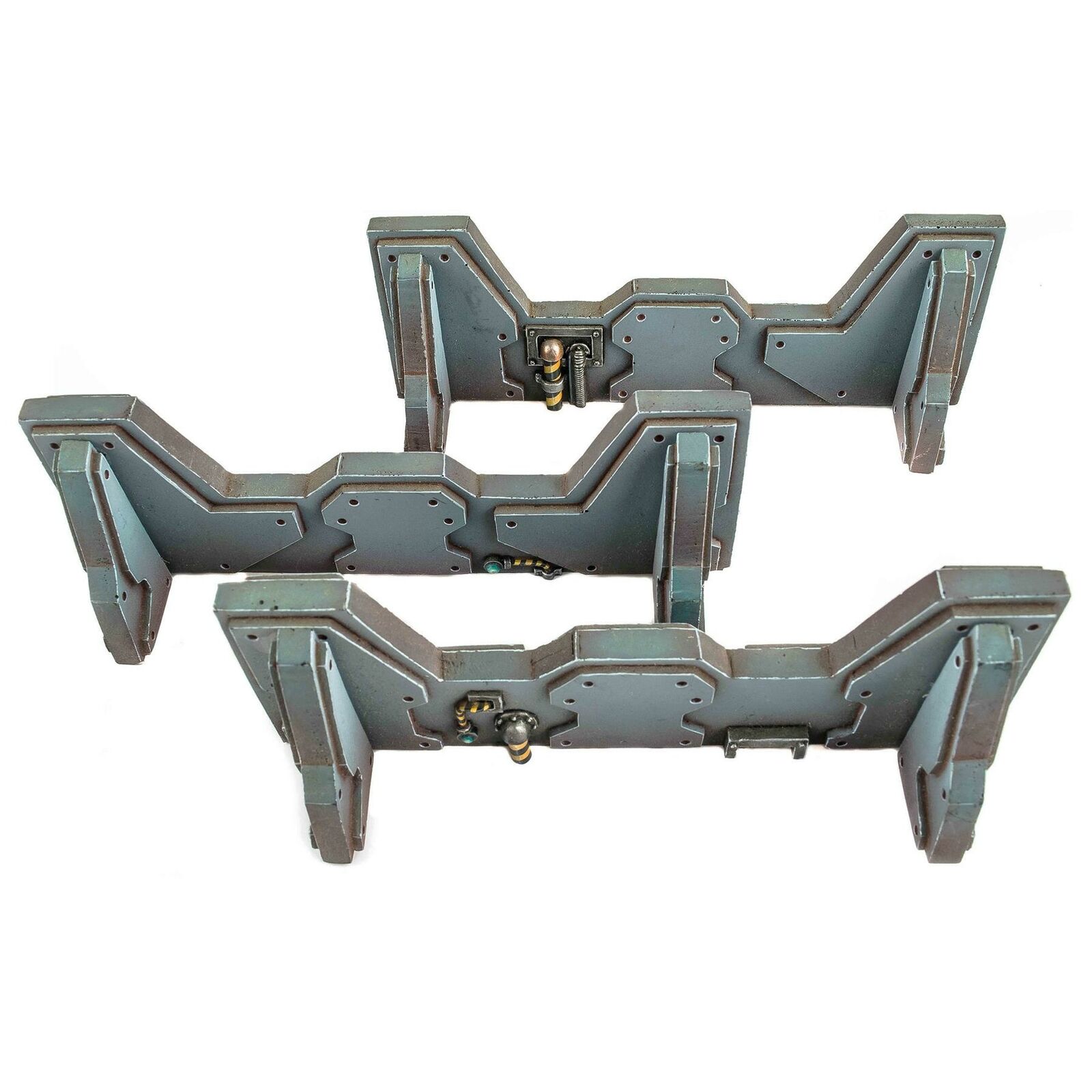 WWG Industry of War 3 x Barricate Difensive - 28mm Wargame Terrain Diorama
