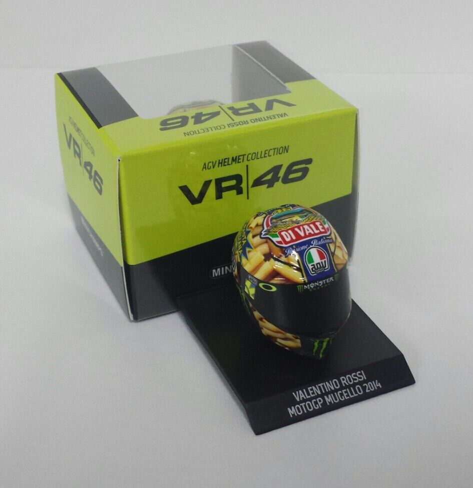 MINICHAMPS VALENTINO ROSSI 1:10 MODELLINO CASCO MOTOGP MUGELLO 2014 MODELLISMO