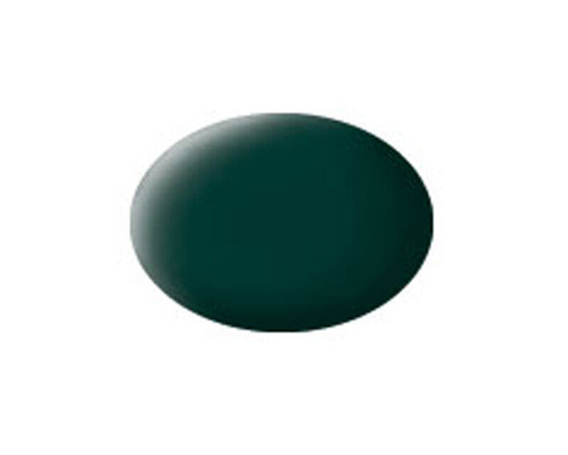 Aqua Color Black Green Matt (18 ml) REV36140 - revell modellismo