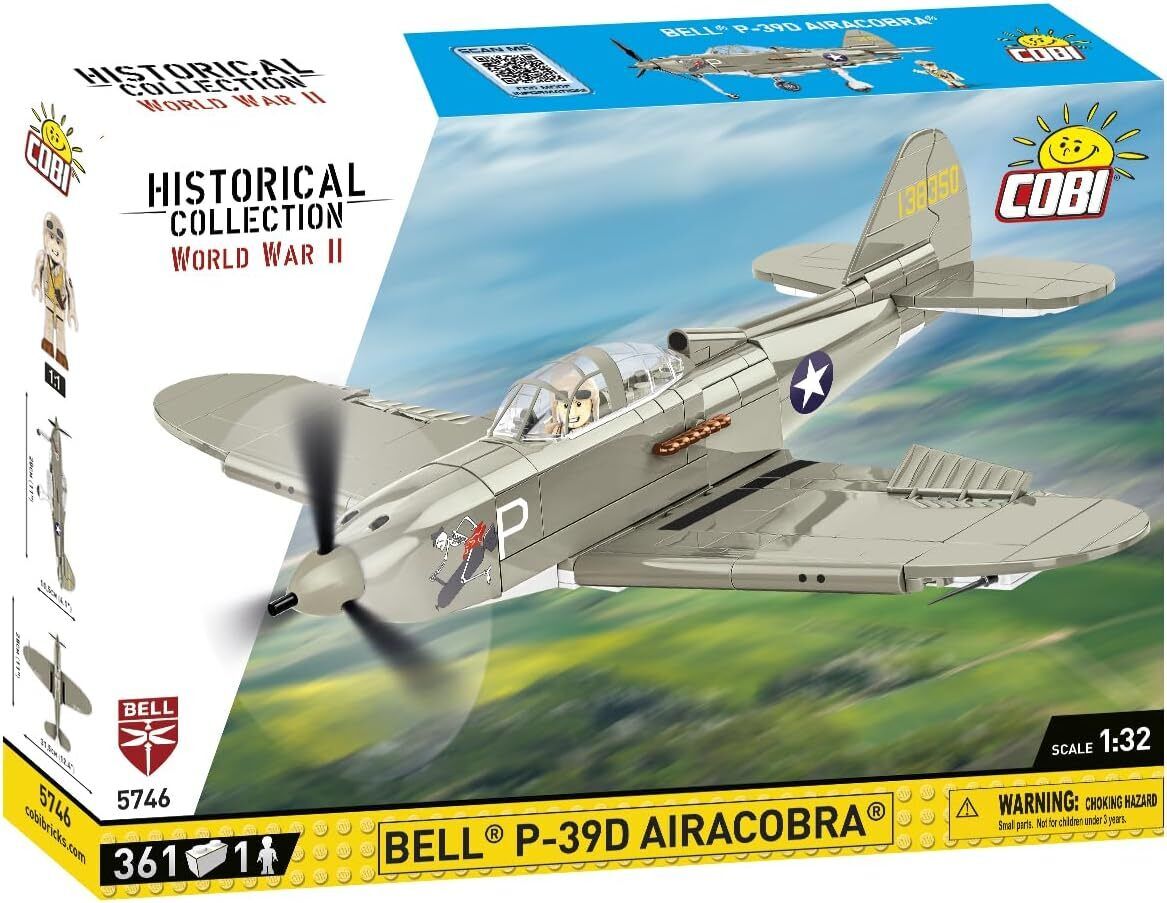 COBI - Aereo militare BELL P-39D Airacobra - 361 pezzi - 1/32 - COB5746