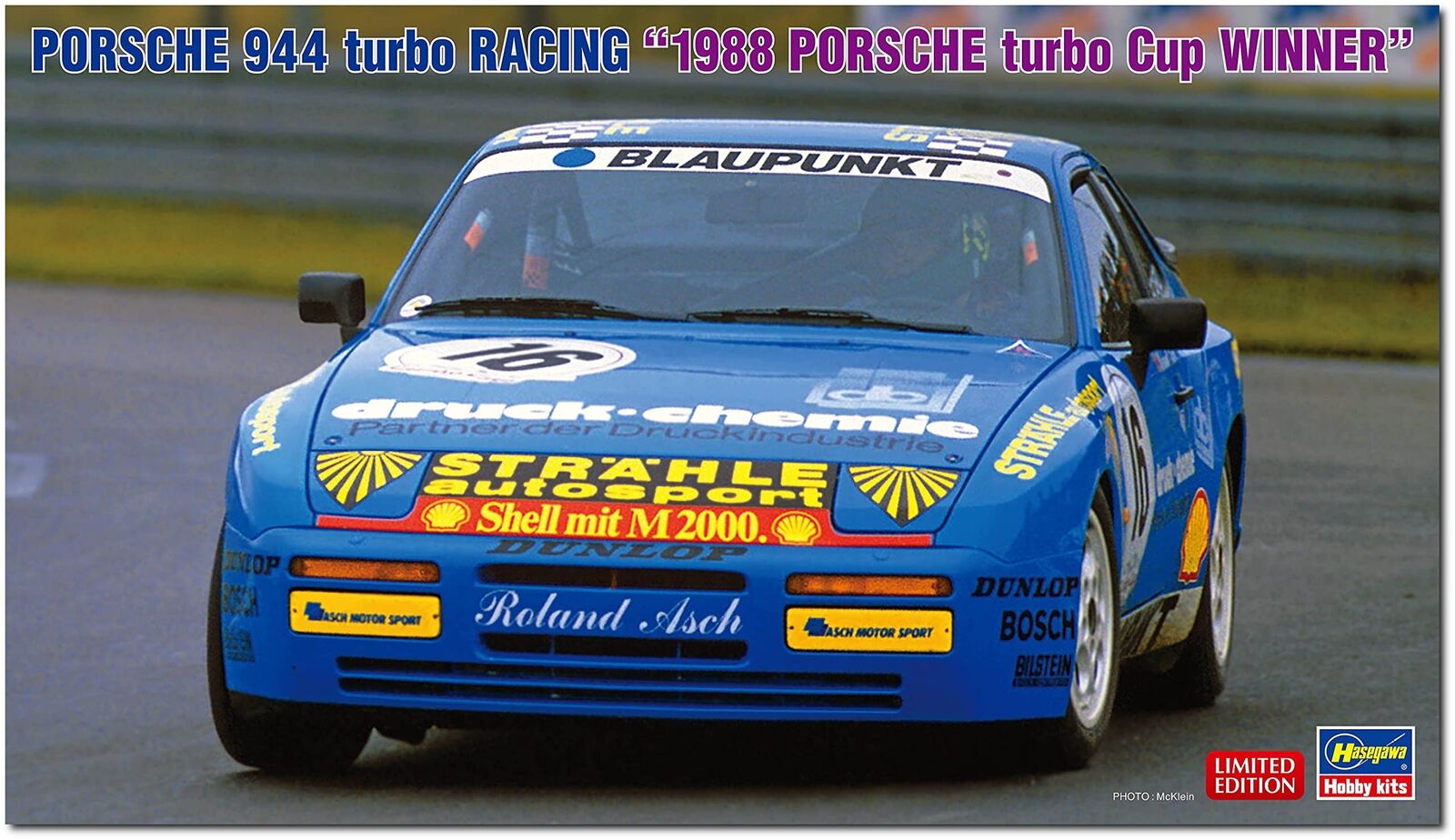 Porsche 944 Turbo Racing, 1988 Porsche Turbocup 1:24 Plastic Model Kit HASEGAWA