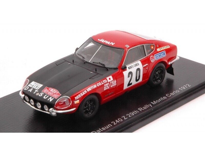 SPARK MODEL 1/43 DATSUN 240 Z NO.20 RALLY MONTE CARLO 1972 MODELLINO