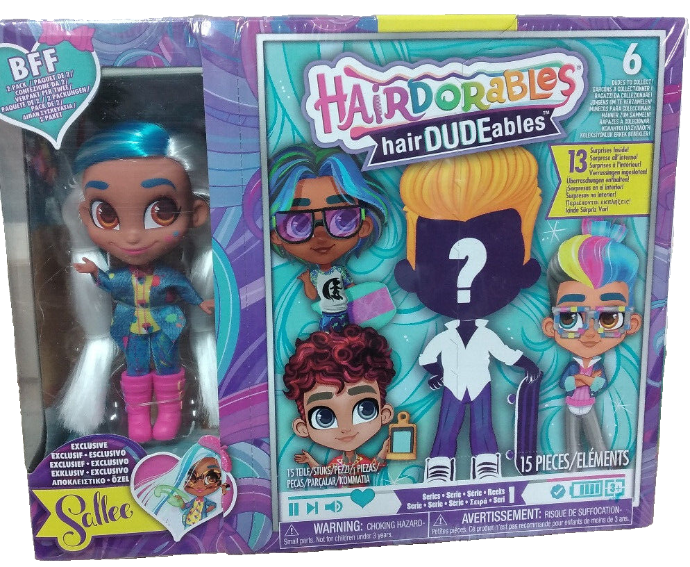 GIOCHI PREZIOSI HAIRDORABLES HAIRDUDEABLES CONFEZIONE DA 2 ASSORTITI SERIE 1