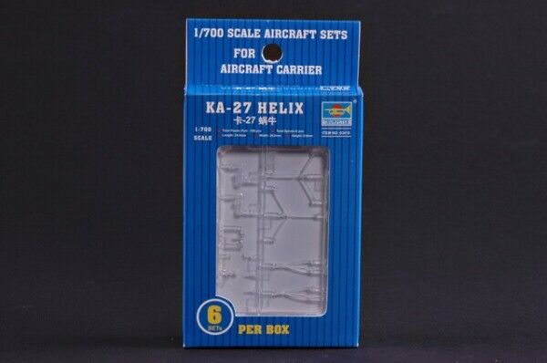 Ka-27 Helix Helicopter Contiene 6 Pezzi 1:700 Plastic Model Kit TRUMPETER
