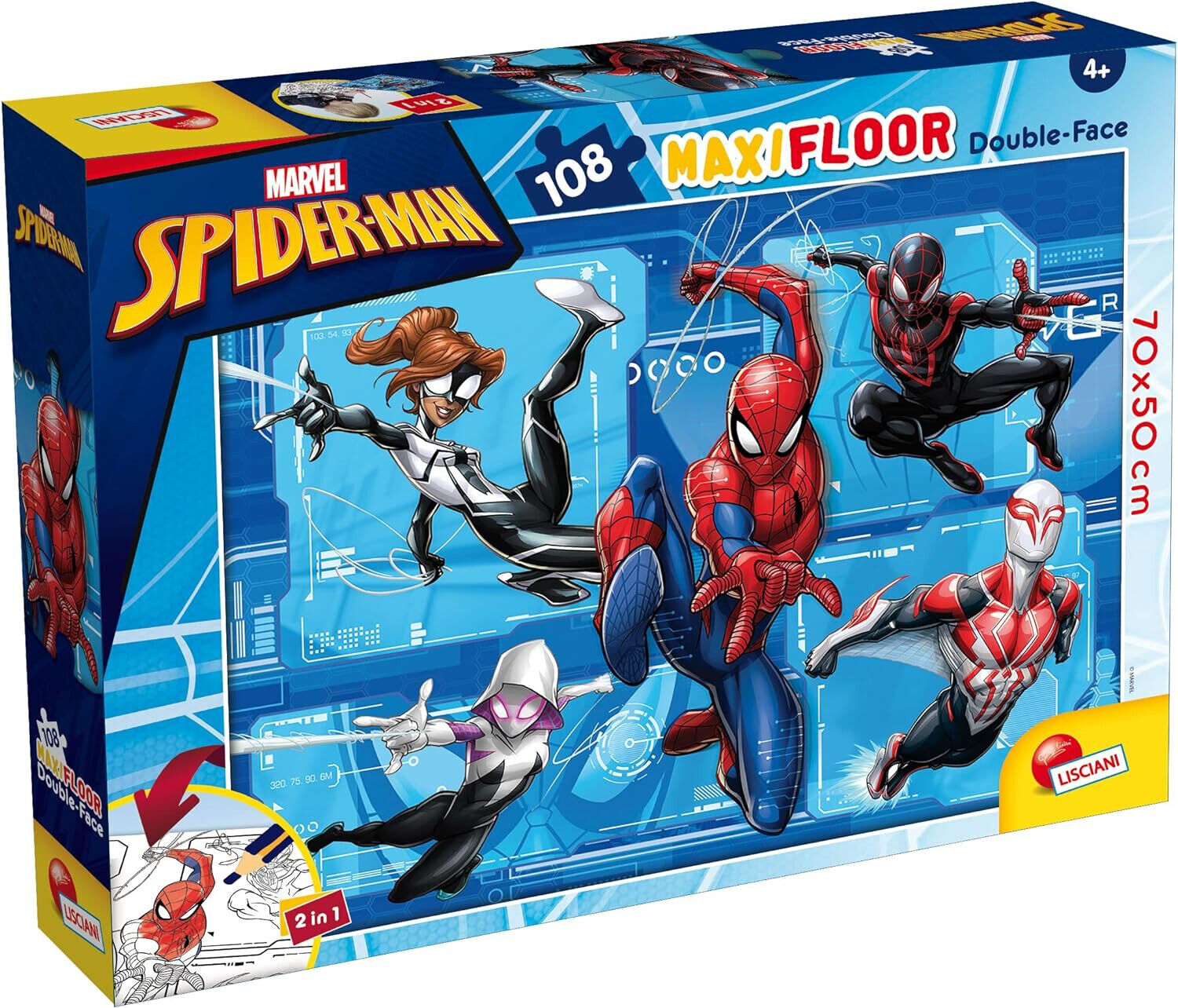 Lisciani Giochi Marvel Puzzle DF Maxi Floor 108 Spiderman