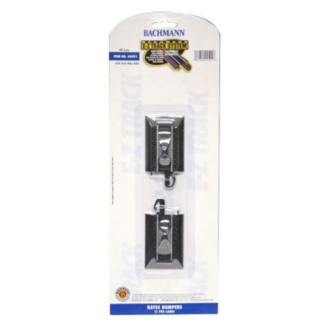 E-Z Track(R) w/Steel Rail & Black Roadbed - Hayes Wheel Stops (Track Bumpers) pk