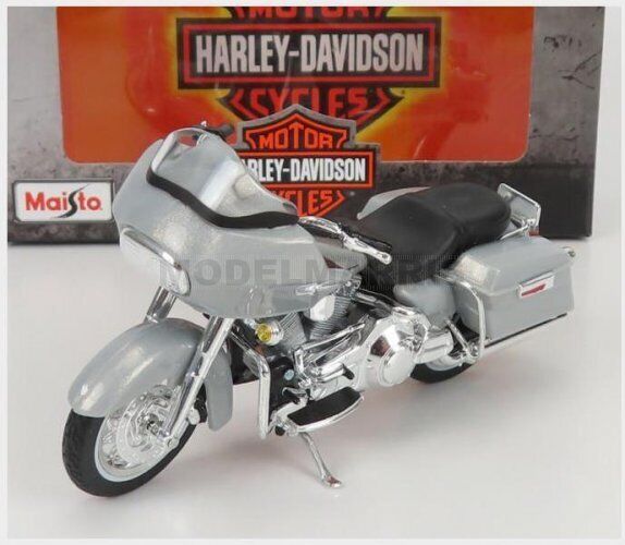 MAISTO 21911-39360 HARLEY DAVIDSON - FLTR ROAD GLIDE 2002 - SILVER - 1/18