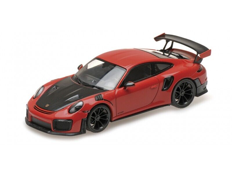 MINICHAMPS 1/18 PORSCHE 911 (991.2) GT2RS ROSSA CERCHI NERI 2018