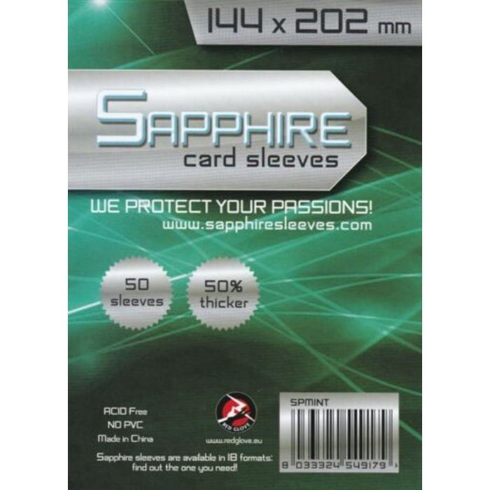 50 Bustine Sapphire MINT 144x202
