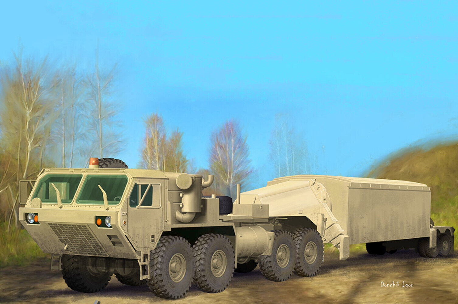 Trumpeter 1:72 M983 TRACTOR WITH AN/TPY-2 X BAND RADAR Kit di modellismo - 07177