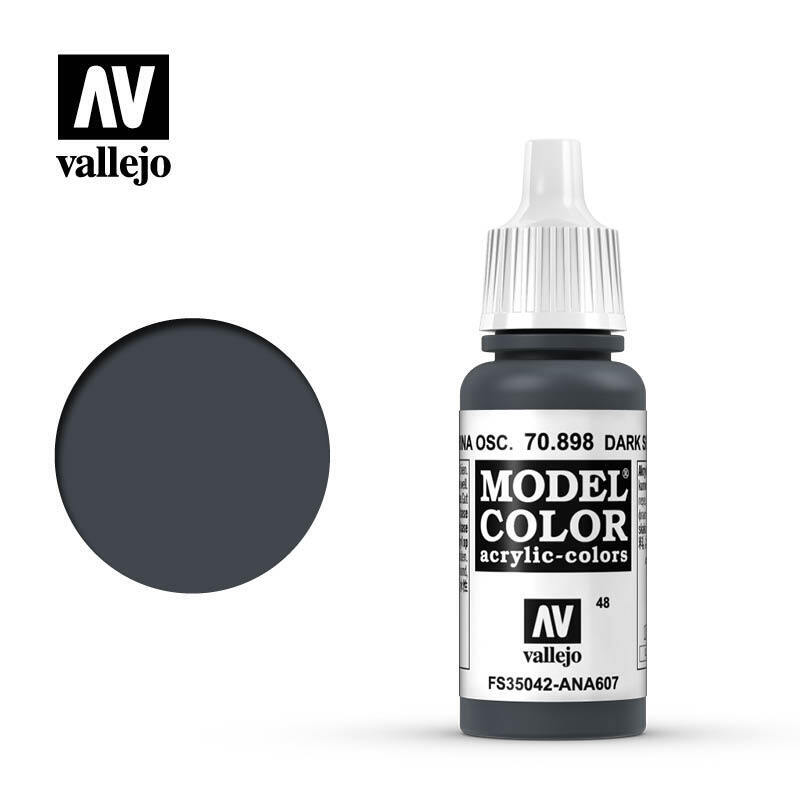 Valejo Model Color Acrylic Paint Colore Acrilico 048 Dark Sea Blue  70898