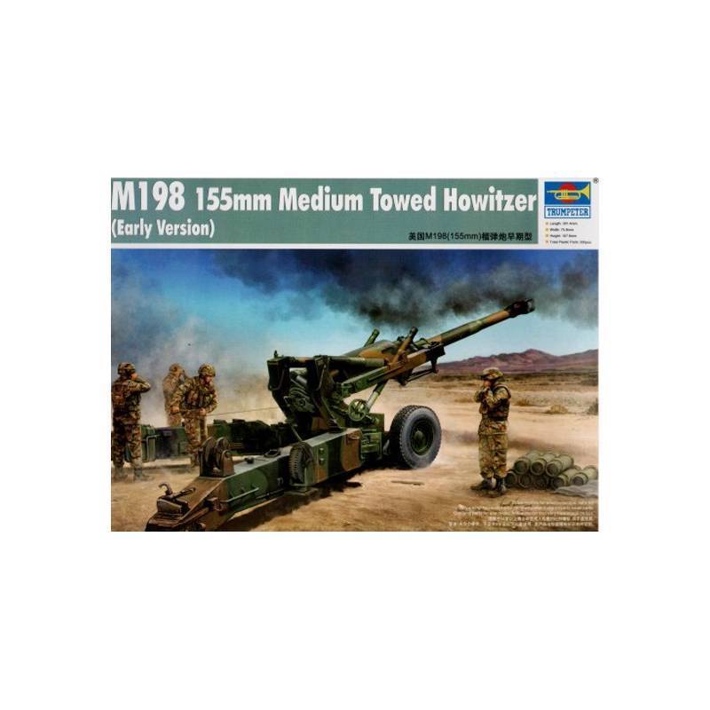 Modellino Canon M198 155mm Media Towed Howitzer (Early Version) TRUMPETER 02306
