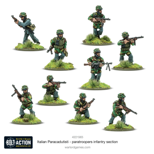 Bolt Action Italian Paracadutisti Paratrooper Infantry Section