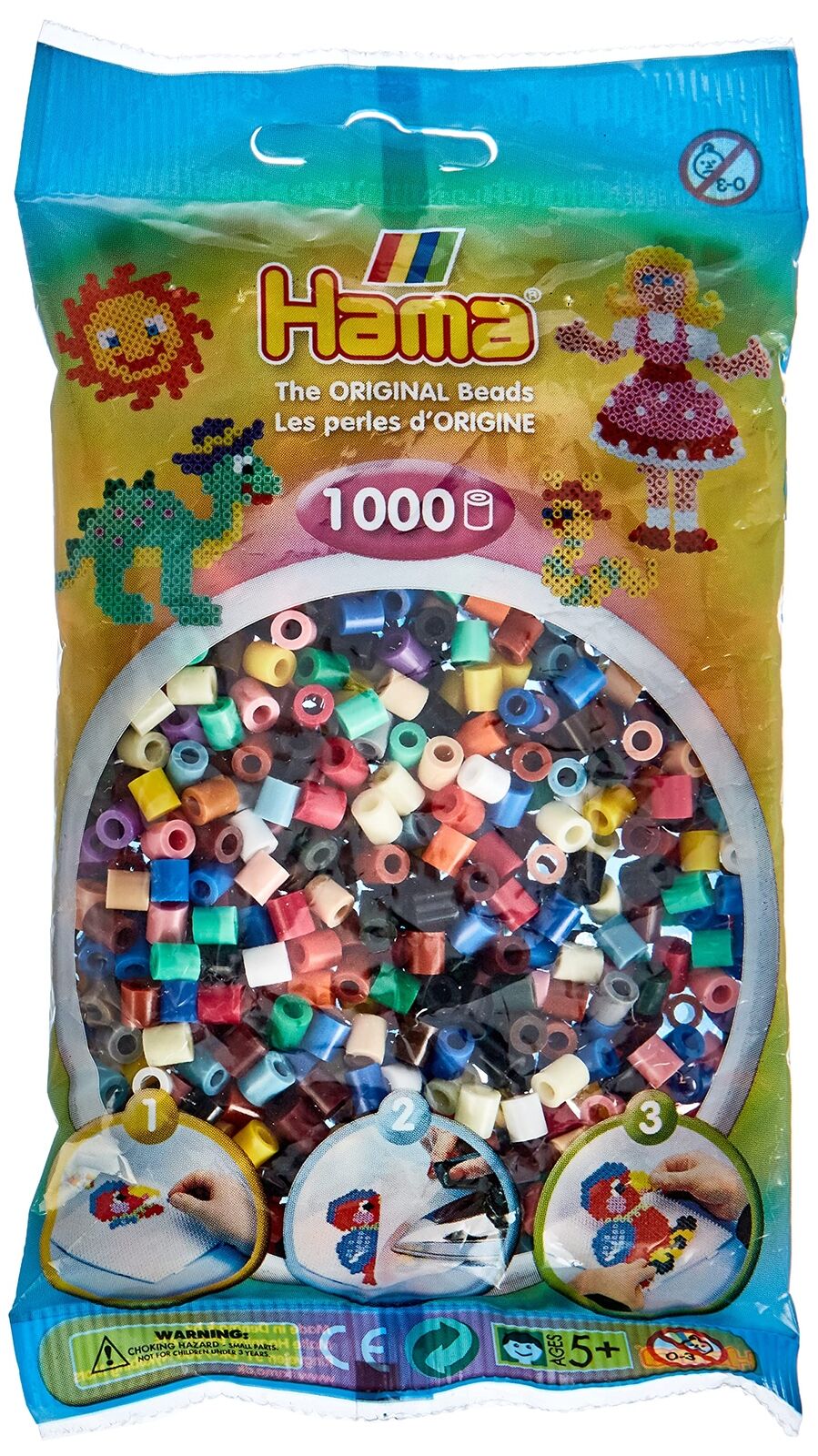 Hama Beads Bag   Approx. 1000 Midi Fuse Beads   Mosaic Decoration Arts & Craft f