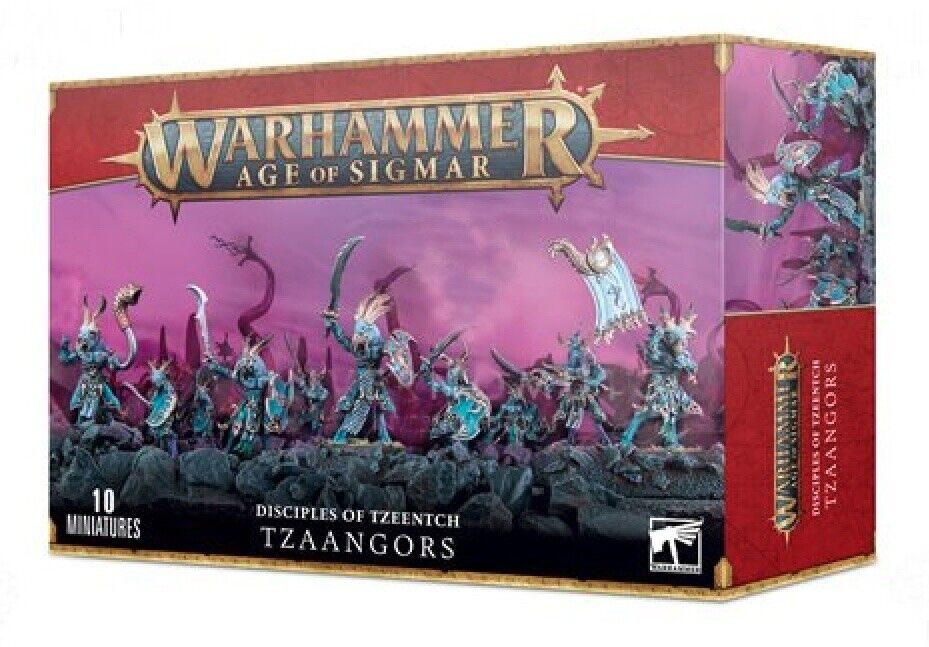 TZAANGORS set di 10 miniature in plastica DISCIPLES OF TZEENTCH warhammer AGE OF