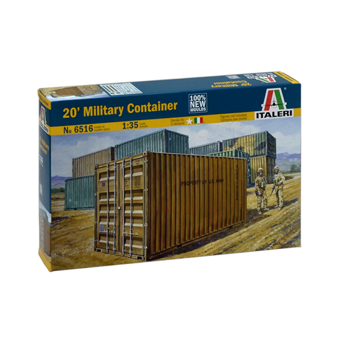 ITALERI 1:35 KIT PLASTICA ACCESSORI DIORAMA 20' MILITARY CONTAINER  ART 6516