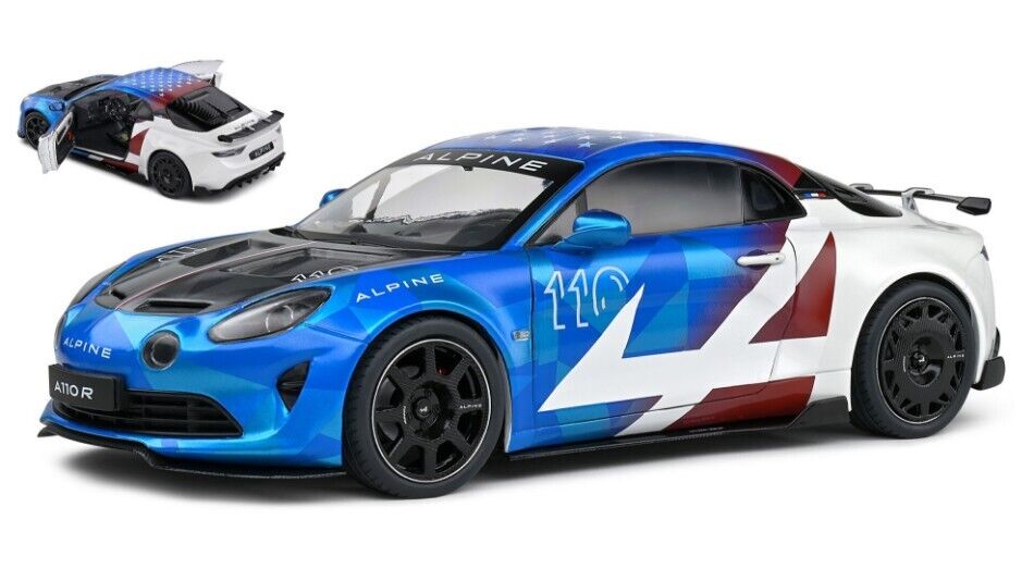 Solido ALPINE A110 RADICALE COUPE 2023 BLUE/WHITE/RED 1:18