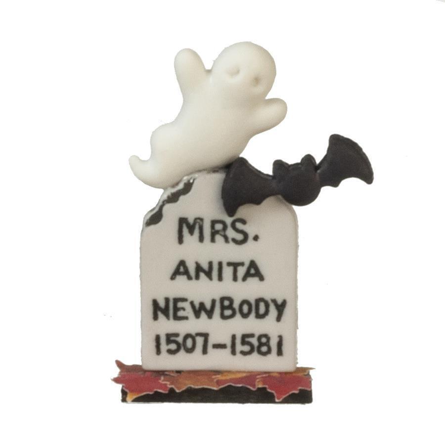 Casa Delle Bambole Lapide Tombstone Mrs Newbody Lapide Halloween Accessorio 1:24