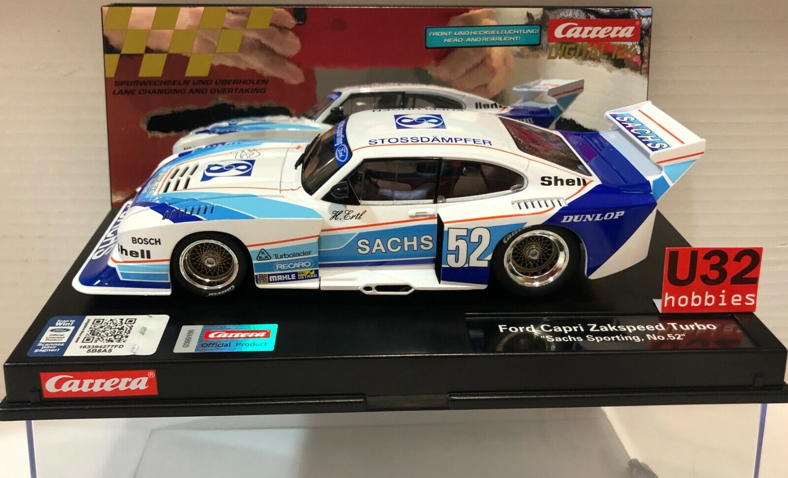 Carrera exclusiv 23910 Ford Capri Zakspeed Turbo #52 Sachs Sporting DIGITAL1/24